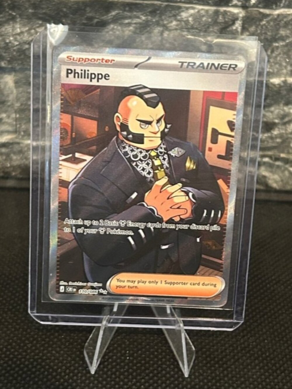 Pokemon Philippe 110/086 Full Art Trainer Holo from the Chaos Rising